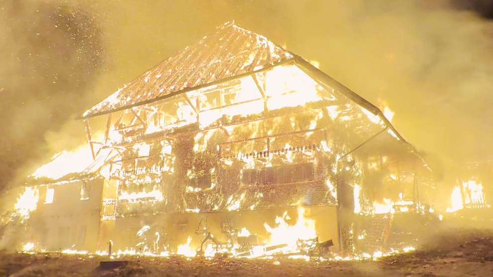 Großbrand im Schwarzwald