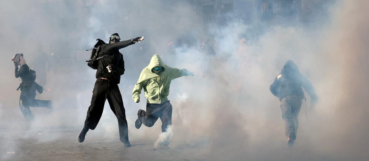 Zusammenstöße bei Studentenprotesten in Belgien