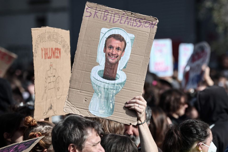 Anti-Macron-Proteste in Paris: Ein Blick auf die Unzufriedenheit