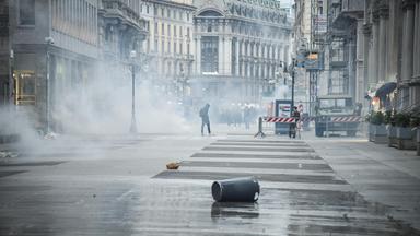 Ausschreitungen in Italien und europaweite Proteste