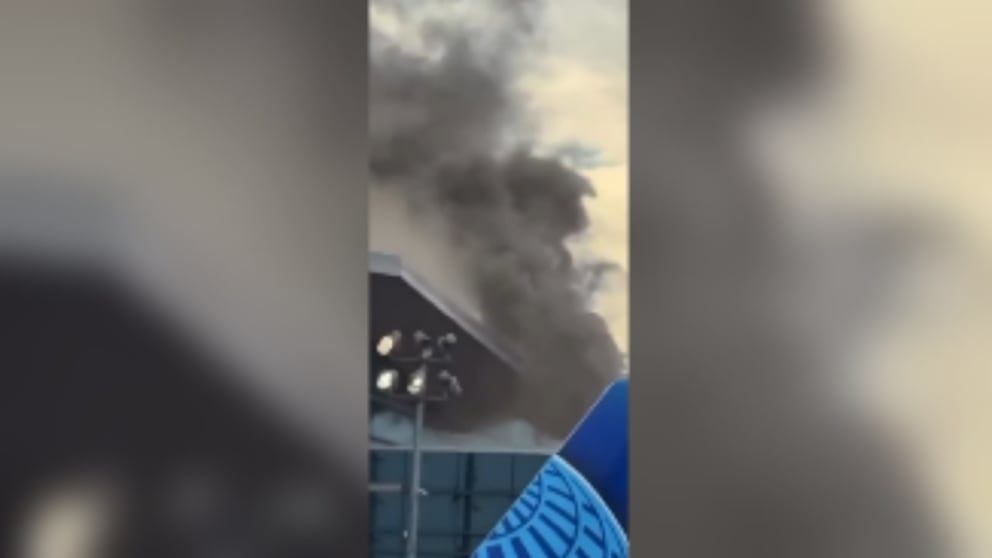 Brand im Restaurant am Flughafen Houston