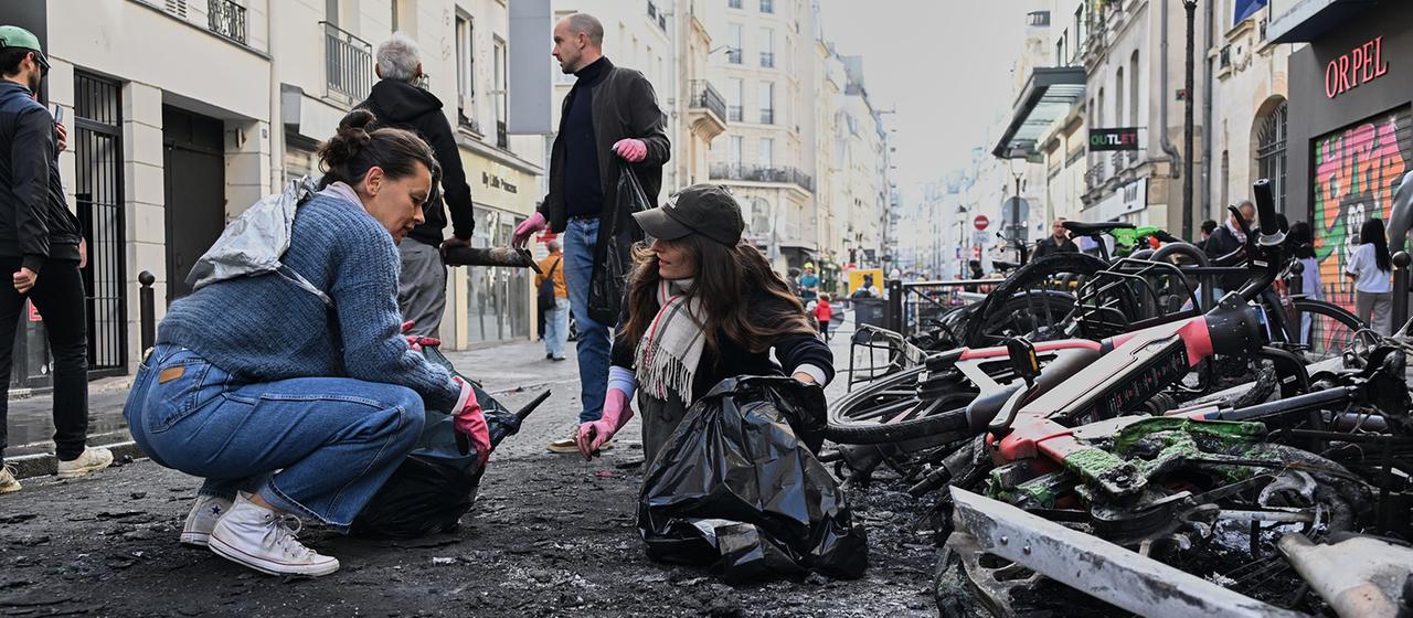 Krisensitzung in Frankreich nach Protesten und Ausschreitungen