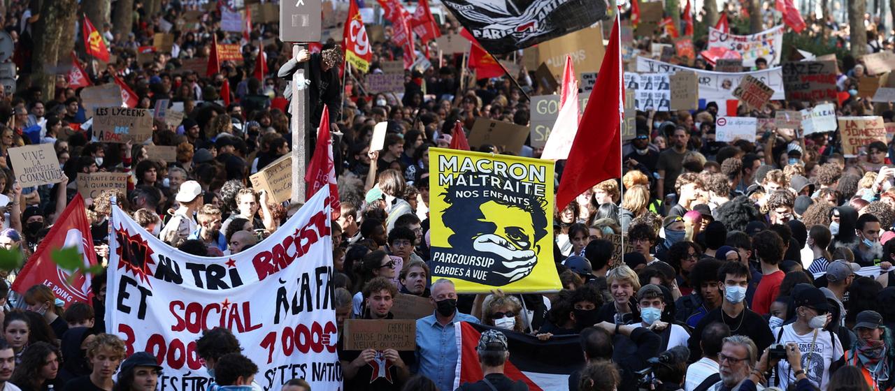 Französische Schülerproteste für bessere Bildungsbedingungen