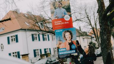 Geschwister im Wahlkampf: Anna und Sebastian Niedermaier