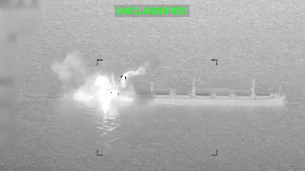 US-Kampfjet stoppt Frachtschiff im Golf von Oman